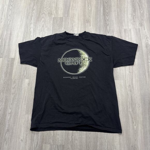 Vintage Moonrock Cafe Shirt Mens XL Kennedy Space Center Florida Souvenir Space - Picture 1 of 8